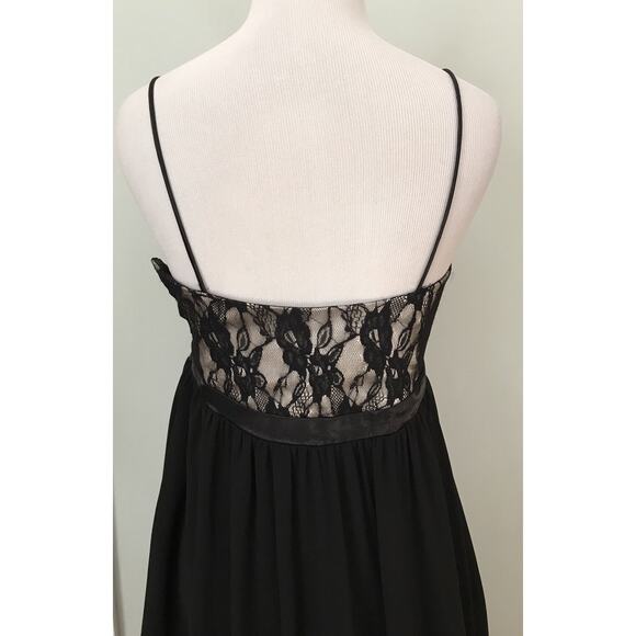 Cache Lace Babydoll Dress Y2K whimsigoth size 4 black knee length evening - Picture 4 of 7